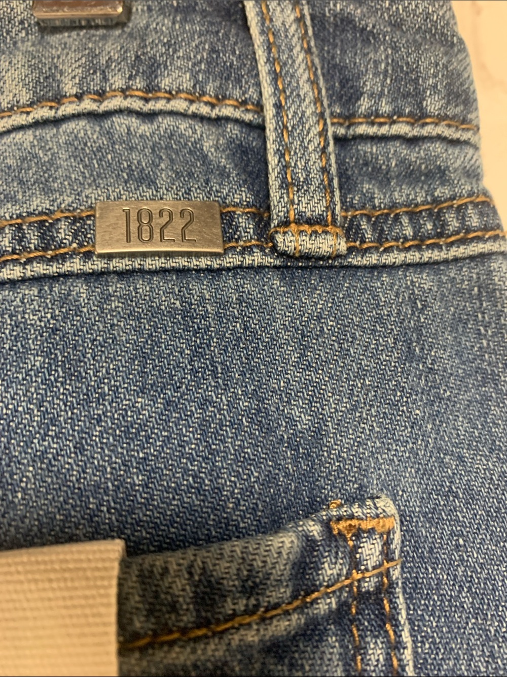 NEW 1822 Baggy Straight Samuel Jeans in Medium Blue Wash Size 8 29 - Picture 5 of 7